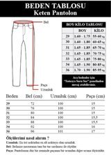 Ukdwear Italyan Kesim Petek Desen Keten Pantolon Füme Ukd1290 33