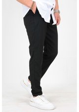 Edwoxmen Erkek Beli Lastikli Slim Fit Double Paça Jogger Pantolon Pnt02-Siyah 30