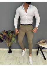 Ukdwear Italyan Kesim Erkek Keten Pantolon Kahverengi Ukd1298 32