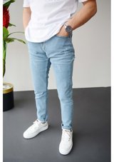 Edwoxmen Erkek Açık Mavi Slim Fit Erkek Jean Jry01 31