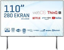 Onvo OV110500 110 inç 4K Ultra HD 279 Ekran Çerçevesiz Flat Uydu Alıcılı Smart Led Webos Televizyon