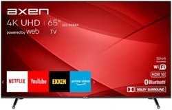 Axen AX65FIL240 65 inç 4K Ultra HD 164 Ekran Çerçevesiz Flat Uydu Alıcılı Smart Led Webos Televizyon