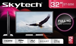 Skytech ST-3250 32 inç FULL HD 80 Ekran Flat Uydu Alıcılı Led Televizyon