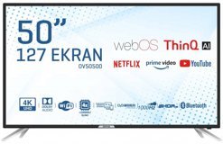 Onvo OV50500 50 inç 4K Ultra HD 126 Ekran Flat Uydu Alıcılı Smart Led Webos Televizyon