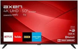 Axen AX50FIL242 50 inç 4K Ultra HD 126 Ekran Çerçevesiz Flat Uydu Alıcılı Smart Led Webos Televizyon