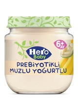Hero Baby Muzlu Yoğurtlu Laktozsuz Meyveli Probiyotikli Kavanoz Maması 120 gr