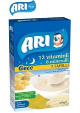 ARI Gece 12 Vitaminli 6 Mineralli Laktozsuz Tahıllı Kaşık Maması 200 gr