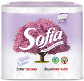 Sofia 3 Katlı Kokulu Renkli 8'li Rulo Tuvalet Kağıdı
