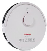 Arnica ET13350 Haritalı Moplu Çift Fırçalı Hepa Filtreli 3000 Pa Beyaz Robot Süpürge ve Paspas