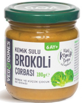 Veg & Bones Kemik Sulu Brokoli Sebzeli Kavanoz Maması 190 gr