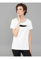 Pierre Cardin Kadın Beyaz T-Shirt 50244947 Vr013 L