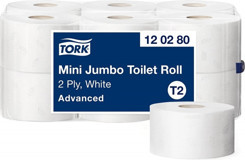 Tork Mini 2 Katlı 12'li Rulo Tuvalet Kağıdı