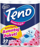 Teno 2 Katlı Kokulu 32'li Rulo Tuvalet Kağıdı