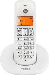 Motorola E201 50 Kayıt 1 Ahize Telsiz Telefon Beyaz