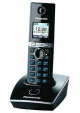 Panasonic KX-TG8051 200 Kayıt 1 Ahize Telsiz Telefon Siyah