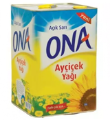 Ona Açık Sarı Teneke Ayçiçek Yağı 18 lt