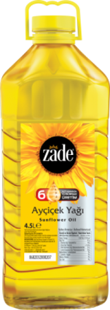 Zade Pet Ayçiçek Yağı 4.5 lt