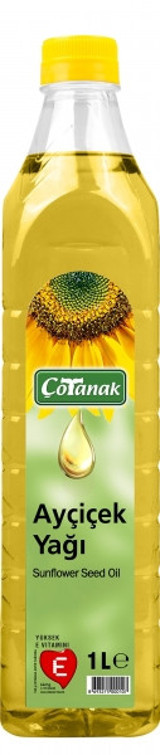 Çotanak Pet Ayçiçek Yağı 1 lt