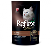 Reflex Plus Pouch Dana Etli Soslu Yetişkin Yaş Kedi Maması 100 gr