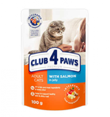 Club4Paws Pouch Premium Somonlu Yetişkin Yaş Kedi Maması 100 gr