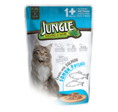 Jungle Pouch Somonlu Jöleli Yetişkin Yaş Kedi Maması 100 gr