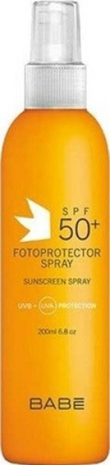 Babe Fotoprotector Spray Renksiz 50+ Faktör Tüm Ciltler İçin Yağlı Suya Dayanıklı Güneş Kremi 200 ml