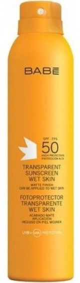 Babe Transparent Renksiz 50 Faktör Tüm Ciltler İçin Yağlı Güneş Kremi 200 ml