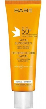 Babe Facial Oil Free Renksiz 50+ Faktör Yağsız Yüz Güneş Kremi 50 ml