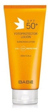 Babe Fotoprotector Lotion Renksiz 50+ Faktör Tüm Ciltler İçin Yağsız Suya Dayanıklı Güneş Losyonu 200 ml