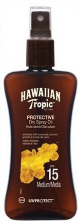 Hawaiian Tropic Hindistan Cevizi Yağı Yoğun 15 Faktör Vücut İçin Bronzlaştırıcı Yağ 200 ml