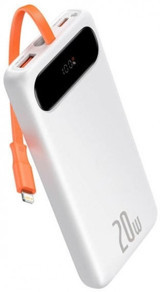 Baseus Block 10000 mAh Hızlı Şarj Dijital Göstergeli USB & Type C Çoklu Kablolu Powerbank