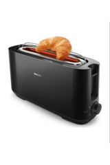 Philips Daily Collection HD2590/90 2 Dilim Kırıntı Tepsili Telli Akıllı 870 W Siyah Mini Ekmek Kızartma Makinesi