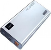 Syrox PB225 20000 mAh Hızlı Şarj Dijital Göstergeli Lightning Çoklu Kablolu Powerbank Beyaz