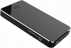Konfulon P10 10000 mAh Hızlı Şarj Dijital Göstergeli USB & Type C Çoklu Kablolu Powerbank Siyah