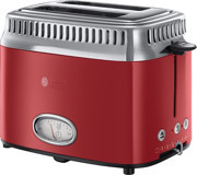 Russell Hobbs 21680-56 Retro 2 Dilim Kırıntı Tepsili Telli Akıllı 1300 W Kırmızı Mini Ekmek Kızartma Makinesi