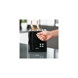 Tefal Display Digital TT6408 2 Dilim Kırıntı Tepsili Akıllı 850 W Siyah Mini Ekmek Kızartma Makinesi