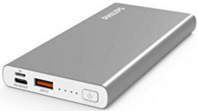 Philips DLP6733 10000 mAh Hızlı Şarj USB & Type C Çoklu Kablolu Powerbank Gri