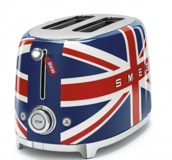 Smeg 50's Style TSF01UJEU British 2 Dilim Kırıntı Tepsili Akıllı 950 W Kırmızı - Mavi Retro Mini Ekmek Kızartma Makinesi