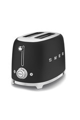Smeg 50's Style TSF01BLMEU 2 Dilim Kırıntı Tepsili Akıllı 950 W Siyah Retro Mini Ekmek Kızartma Makinesi