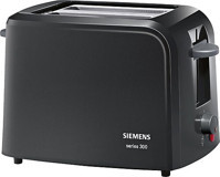 Siemens TT3A0103 2 Dilim Kırıntı Tepsili Telli Akıllı 980 W Siyah Mini Ekmek Kızartma Makinesi