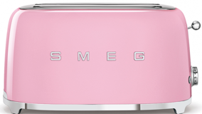 Smeg 50's Style TSF02PKEU 4 Dilim Kırıntı Tepsili Akıllı 1500 W Pembe Retro Ekmek Kızartma Makinesi