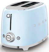 Smeg 50's Style TSF01PBEU 2 Dilim Kırıntı Tepsili Akıllı 950 W Mavi Retro Mini Ekmek Kızartma Makinesi