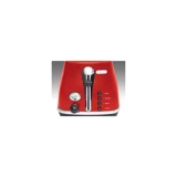 Delonghi Brillante CTJ 2103.R 2 Dilim Kırıntı Tepsili Telli 900 W Kırmızı Vintage Mini Ekmek Kızartma Makinesi