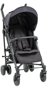 Baby2Go 2311 Parma Katlanabilir 360 Derece Dönen Tam Yatar Kabin Tipi Baston Bebek Arabası Siyah