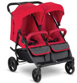 Babyhope BH-3077 City Twin Katlanabilir Tek Elle Kapanan 360 Derece Dönen Tam Yatar Puset Bebek Arabası Gri