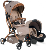 4 Baby AB-420 Katlanabilir Tek Elle Kapanan 360 Derece Dönen Tam Yatar Kabin Tipi Travel Sistem Bebek Arabası