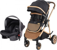 Baby Care BC-35 Titan Basic Trio Çift Yönlü Katlanabilir 360 Derece Dönen Tam Yatar Travel Sistem Bebek Arabası