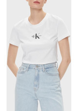 Calvin Klein Bayan T-Shirt J20J222564 Yaf Beyaz S