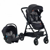 Baby2Go 2034 Thunder Çift Yönlü Katlanabilir 360 Derece Dönen Tam Yatar Travel Sistem Bebek Arabası Gri