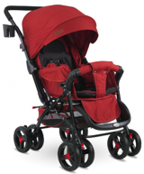 Babyhope BH603 Katlanabilir 360 Derece Dönen Tam Yatar Puset Bebek Arabası Kırmızı